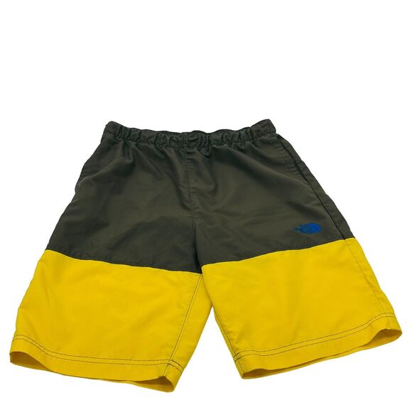 The North Face Swim Trunks Built in Brief Colorblock Boys XL 18-20 Gray Yellow - Picture 4 of 7